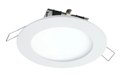 LED Retrofit Trim Kit Light Fixture, Direct-Mount, White, Round, 4-In.