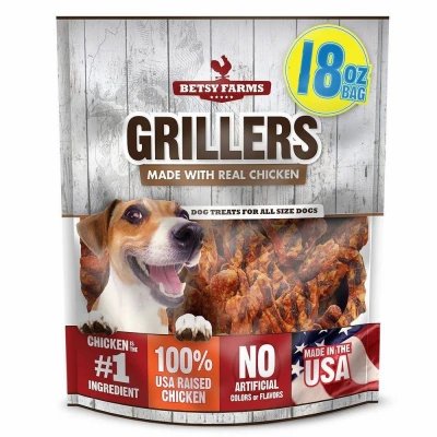 Dog Treats Grillers Chicken Jerky 18 Ounce Pack