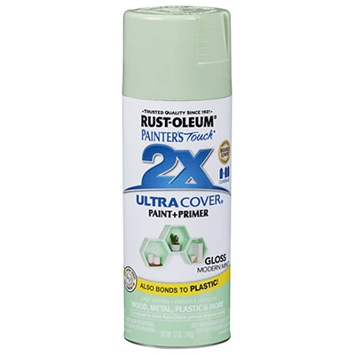 Painter's Touch 2X Spray Paint, Modern Mint Gloss, 12-oz.