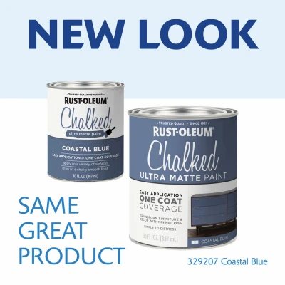 Chalked Ultra Matte Paint Coastal Blue 30 Ounce