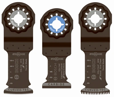 BOSCH Starlock Oscillating Tool Blade Set, 3-Pc.