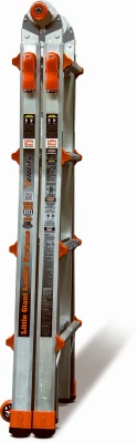 17-Foot Articulating Multi-Position Aluminum Ladder with Locking Hinges