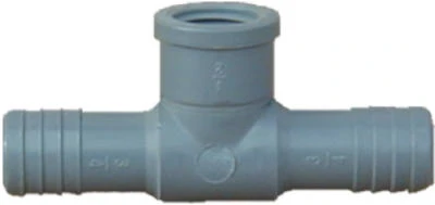 Pipe Insert Tee FIP, 1 and 1 Quarter Inch by 1 and 1 Quarter Inch by 3 Quarter Inch