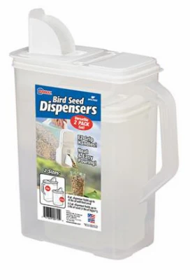 2-Pk. Bird Seed Dispensers, 8 & 3.5-Qt.