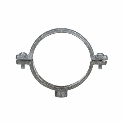 Galvanized Steel Split Ring Pipe Tubing Hanger, 2 Inch Diameter