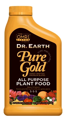 Pure Gold Plant Food Concentrate 24 Ounce Bottle for Garden and Indoor Plants