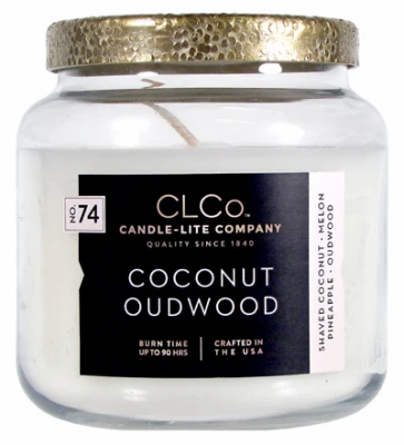 Coco Outdoor Wood Scented Candle, 14 Ounce