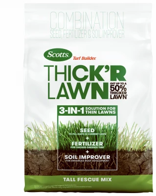 Turf Builder Thick'R Lawn Tall Fescue Mix, 40 Lbs., Covers 4,000 Sq. Ft.