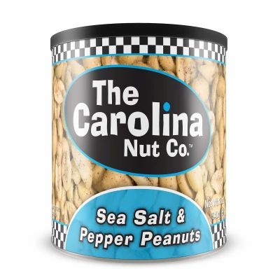 Sea Salt & Pepper Roasted Peanuts, 12 oz.