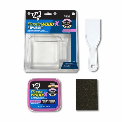 Plastic Wood-X Wood Filler Repair Kit for Wood Surface Restoration