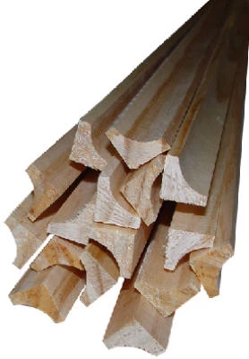 Solid Pine Moulding, Cove Moulding, 0.75 x 0.75-In. x 8-Ft.