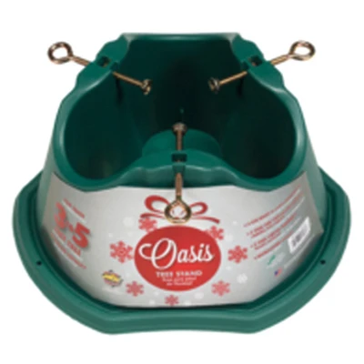 Christmas Tree Stand, Green Plastic, 3-5 Ft. Tree