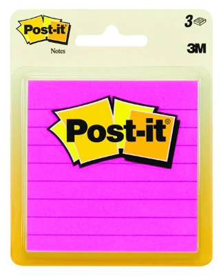 Post-It Notes, Cape Town Colors, 3 x 3 In., 50-Sheets