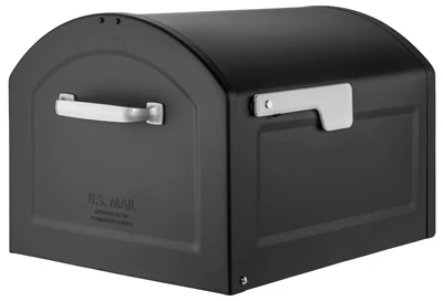 Centennial Post-Mount Mailbox, Black, Extra Large