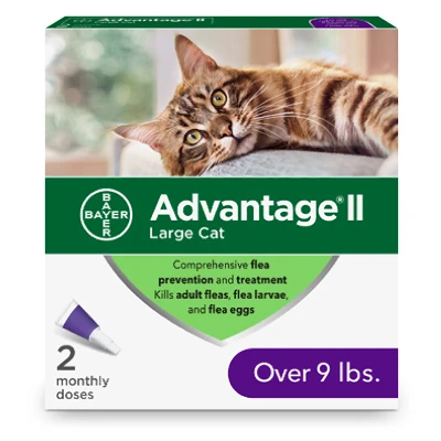 Flea Prevention for Large Cats, Over 9-Lbs.,  2 Doses