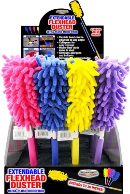 Extendable Flex Head Duster, Assorted Colors, 30 In.