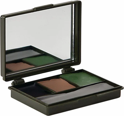 Camo Face Paint Compact Set - 4 Colors With Mirror For Outdoor Activities
