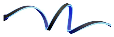 Neon Flex Rope Light, Blue, 13-foot, Double Sided With Mounting Clips