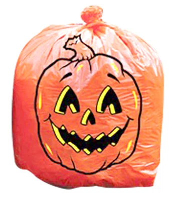 Halloween Pumpkin Lawn Bag, 36 x 48 In.