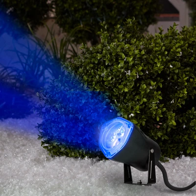 Led Blue Kaleidoscope Christmas Light Projector 3 Bulb Model 88619