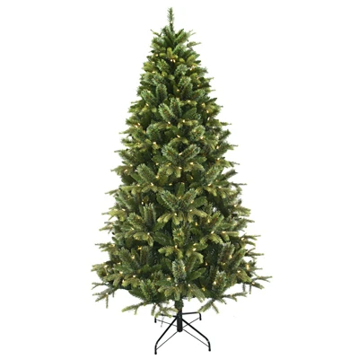 7.5-ft Artificial Pre-lit Cashmere Rocky Mountain Christmas Tree With 450 Warm White Led Lights