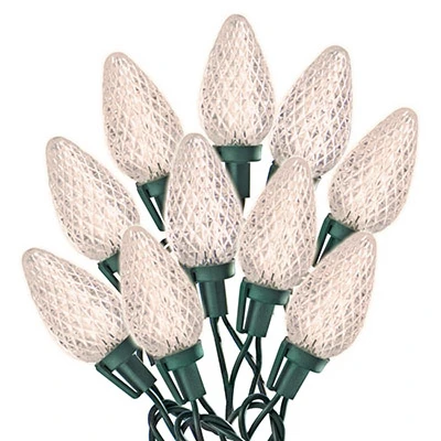 LED 75-Light Set, C9, Warm White Faceted