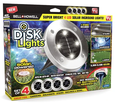 4-Pack Disk Lights, As Seen On TV