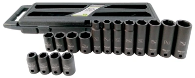 Impact Socket Set, SAE, 16-Pc.