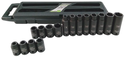 Impact Socket Set, Metric, 16-Pc.