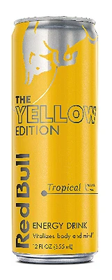 Energy Drink, Yellow Tropical, 12 oz.