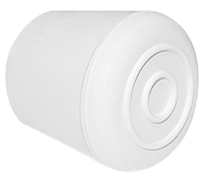 Off White Rubber Furniture Leg Tip, 1 and 1 Quarter Inch Diameter