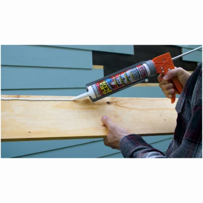 FLEX GLUE Professional Rubberized Waterproof Adhesive, White, 10 Ounce Tube