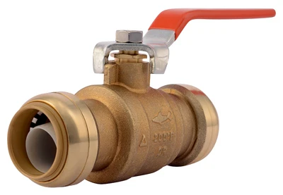 Push-Fit Ball Valve, Lead-Free, 1 x 1 In.