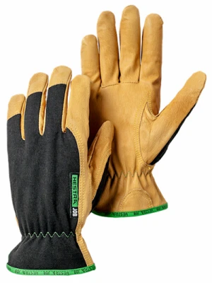 Golden Cobalt Goatskin Leather Work Gloves for Men, Large Size