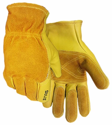 Premium Cowhide Leather Fencing Work Gloves for Men Size Extra Large
