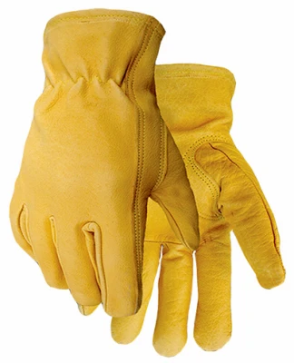 Premium Buffalo Grain Leather Work Gloves For Men, Size Large, Model 426l