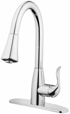 Kitchen Faucet With Pull-Down Spray, Single Handle, Chrome