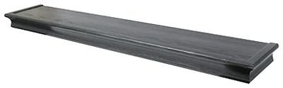 Floating Shelf, Beveled Design, Black, 36-inch, Tool-free Installation