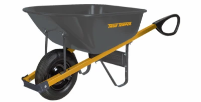 Total Control Steel Wheelbarrow, 6-Cu. Ft.