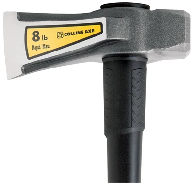 8 Pound Splitting Maul with Fiberglass Handle for Durable Wood Splitting