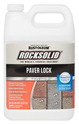 Rocksolid Paver Lock Gallon - Specialized Weed Inhibiting Formula For Pavers