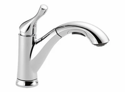 Grant Kitchen Faucet With Pull-Out Spray, Single Handle, Chrome Finish