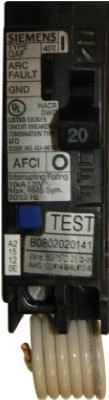 Arc-Fault Circuit Interrupter Breaker, 20A