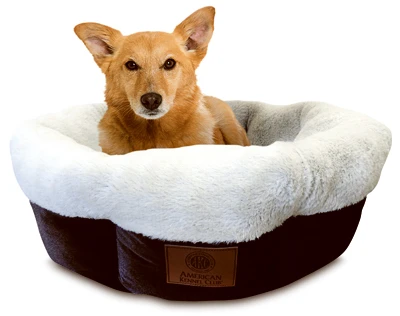 High-wall Dog Bed, 31-inch Diameter, Round Tufted Design