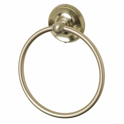 Rounded Towel Ring, Brushed Nickel