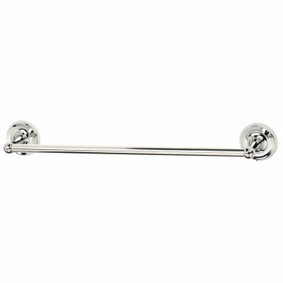 HOMEPOINTE Rounded Towel Bar, Chrome, 18-In.