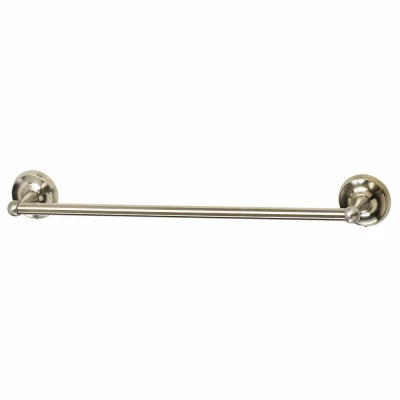 Rounded Towel Bar, Brushed Nickel, 24-In.