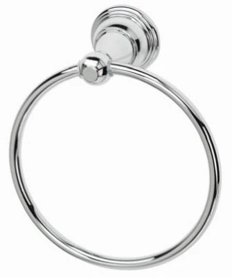 Vintage Towel Ring, Chrome