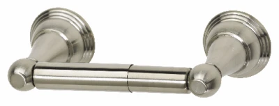 Vintage Toilet Paper Holder In Brushed Nickel - Elegant Bathroom Accessory