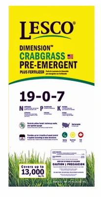 Crabgrass Preventer Turf Fertilizer, 19-0-7 Formula, 50 Lbs., Covers 13,000 Sq. Ft